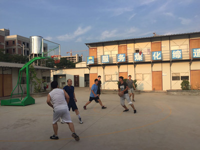 天工公司土建十五部舉辦籃球友誼賽 豐富員工業余生活