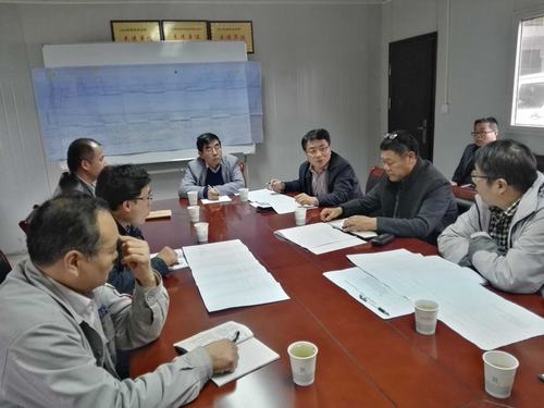 建設集團副總經理王明智親臨礦建二公司組織落實冶坪項目二期施工計劃