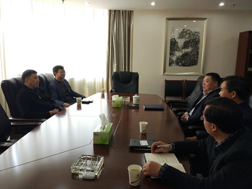 中宇金匯實業有限公司董事長涂志凱一行蒞臨建設集團交流座談