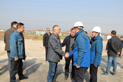 陜鋼集團總經理楊世禮視察漢中分公司承建的陜鋼集團廢鋼鐵回收加工配送示范基地項目