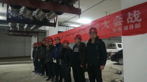 冬日里的管道安裝攻堅戰