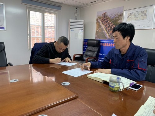 陜煤建設銅煤公司干部職工立下軍令狀，打好百日會戰攻堅戰