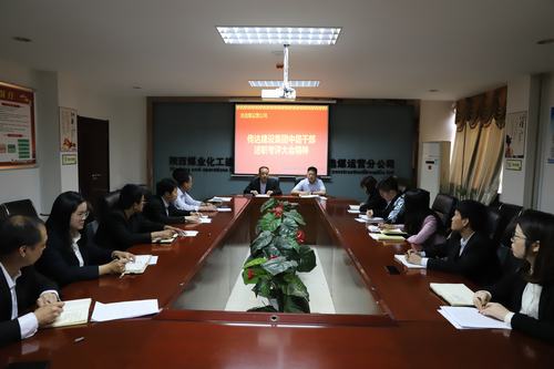 陜煤建設(shè)洗選煤運(yùn)營公司認(rèn)真?zhèn)鬟_(dá)集團(tuán)2018年度中層干部述職考評(píng)大會(huì)精神