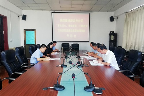 陜煤建設(shè)澄合分公司召開(kāi)對(duì)照黨章黨規(guī)找差距暨調(diào)研檢視問(wèn)題專(zhuān)題會(huì)