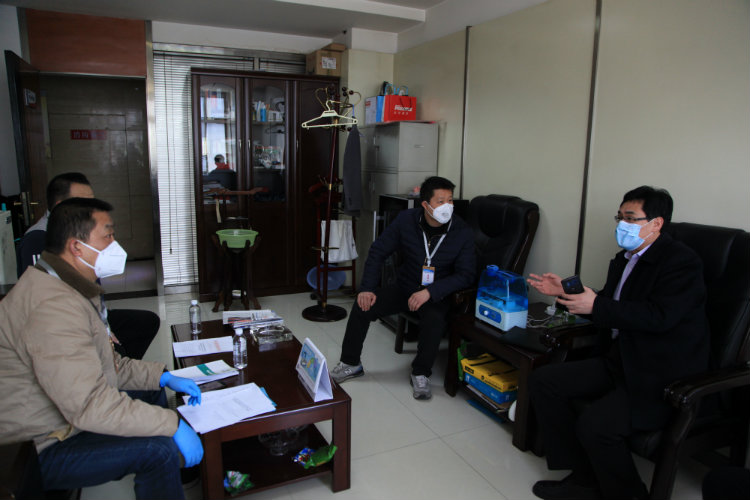 西安市經(jīng)開區(qū)蒞臨陜煤建設(shè)開展疫情防控復工復產(chǎn)驗收工作