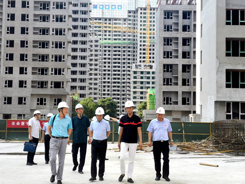 陜煤實業(yè)集團(tuán)總經(jīng)理劉文考察大秦置業(yè)公司藍(lán)山水岸項目