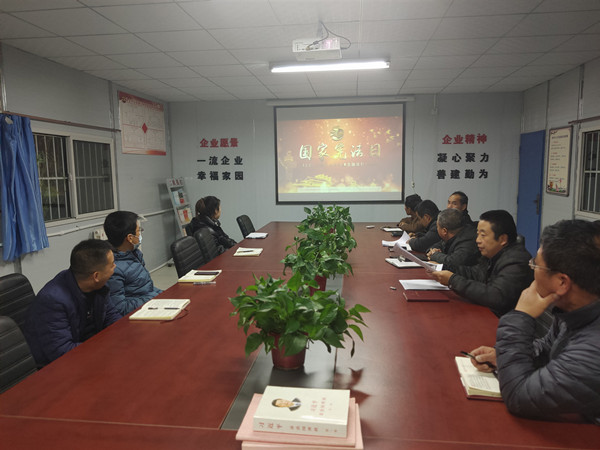 陜煤建設澄合分公司宣法學法氛圍濃