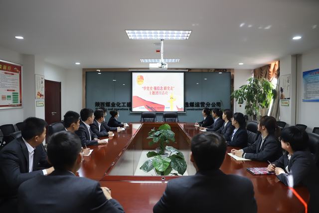 陜煤建設洗選煤運營公司開展“學黨史、強信念、跟黨走”主題團日活動