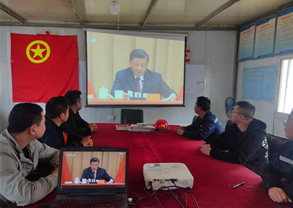 陜煤建設(shè)礦建三公司組織收看慶祝中國共青年團(tuán)成立100周年大會(huì)