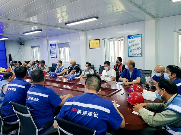 陜煤建設澄合分公司第十一項目部農民工夜校“充電”為項目提質“蓄能”