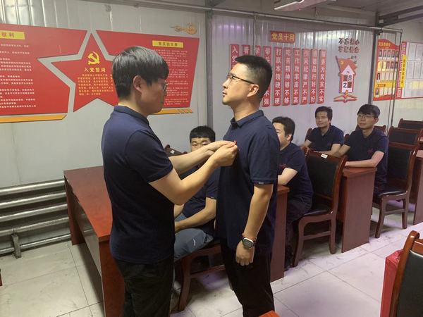 陜煤建設韓城分公司安裝三項目部初心向黨“慶七一 ”喜迎黨的二十大