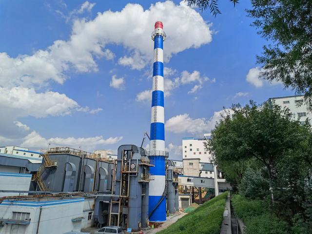 陜煤建設韓城分公司承建的檸條塔礦鍋爐房煙囪加固工程順利通過竣工驗收