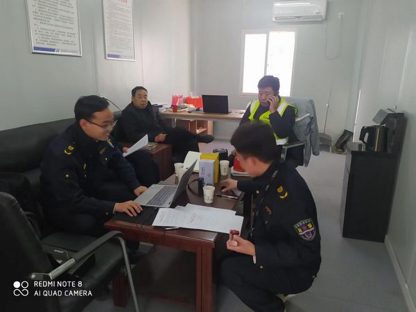 神木市人力資源和社會保障局勞動保障監察大隊來陜煤建設天工公司土建四部檢查指導工作