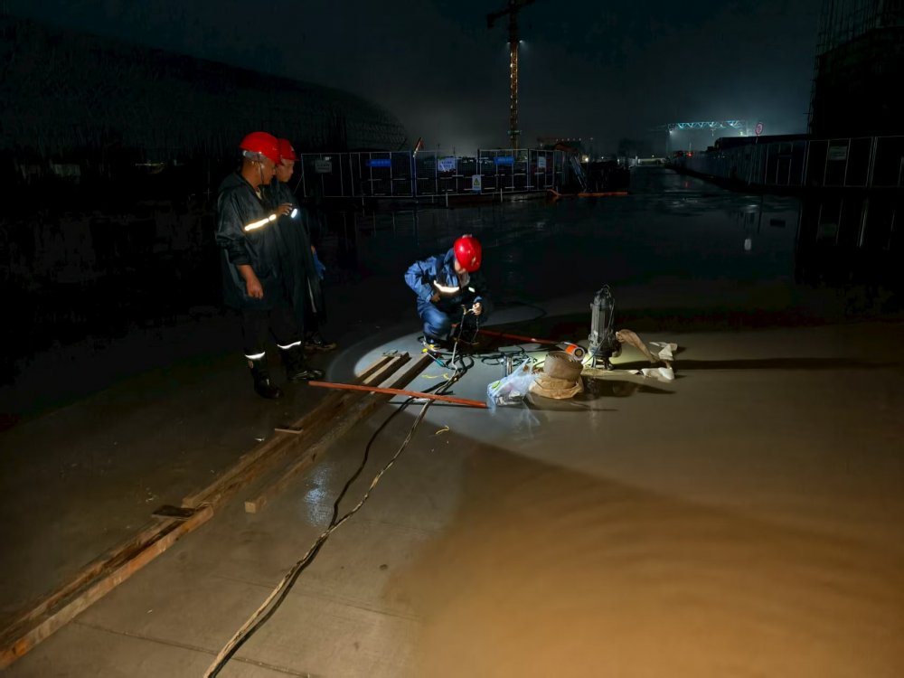 陜煤建設韓城分公司土建四項目部:風雨無阻趕工期 晝夜奮戰顯擔當