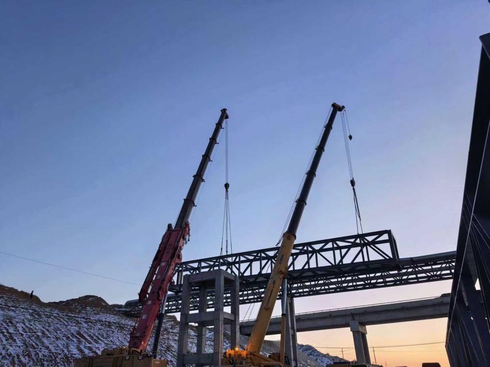 陜煤建設渭南分公司第二安裝項目部:鏖戰寒冬 架起通途